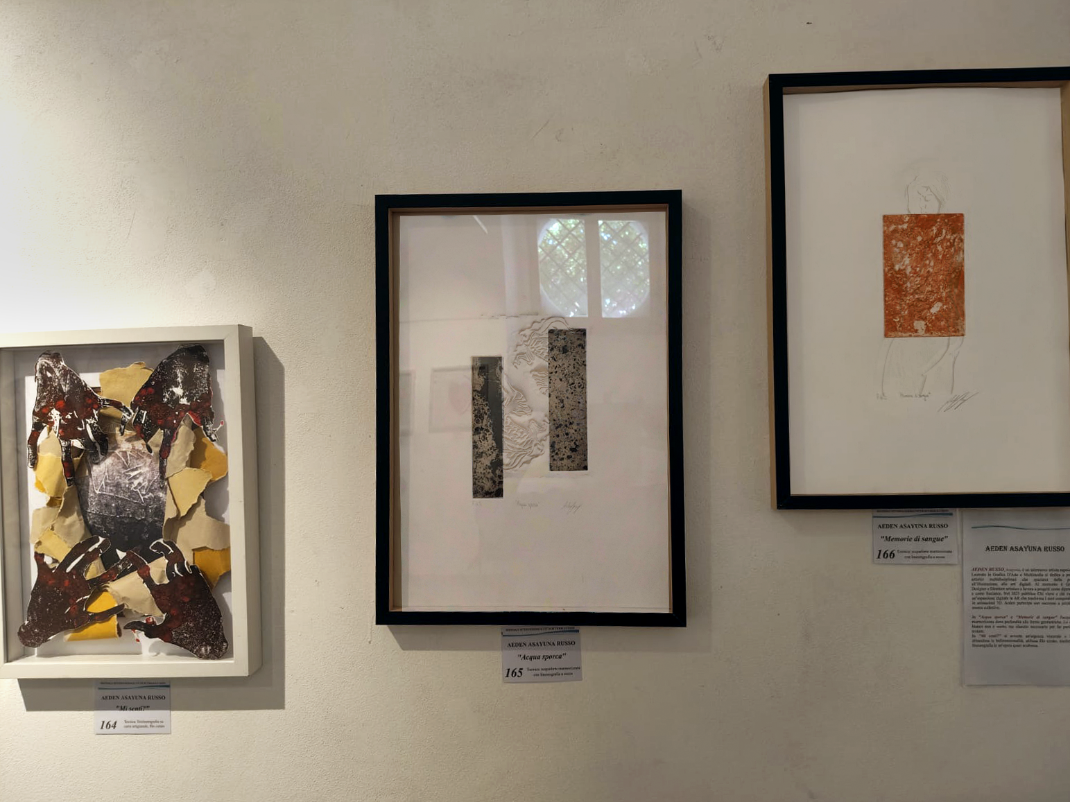 Biennale internazionale d’Arte contemporanea Città di Varallo: Mi senti, Memorie di sangue e Acqua Sporca