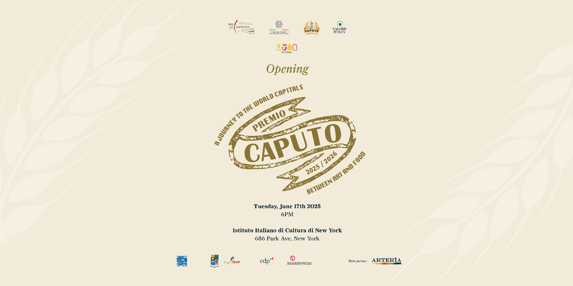 Premio Caputo: l'arte partenopea arriva a New York!